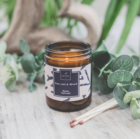 Sea Salt And Wood Vegan Candle