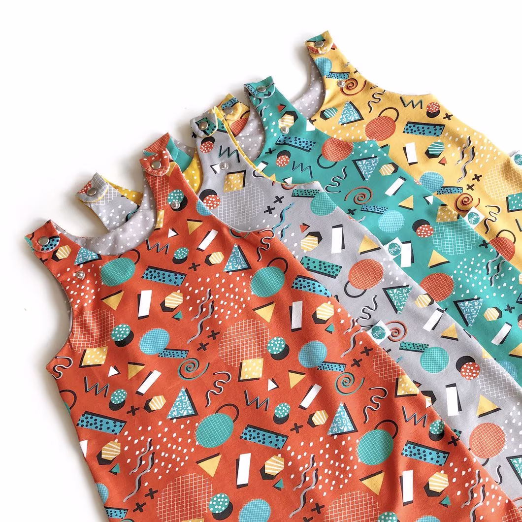 Memphis Organic Dungarees | Kids Unisex Romper Baby