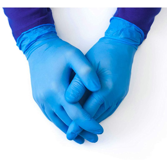 Multi-Purpose Vinyl Gloves, Powder Free, Disposable, Extra Strong - Box of 100 - Blue - uk seller(m)