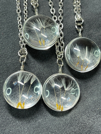 Lucky Wish Dandelion Seed Necklace