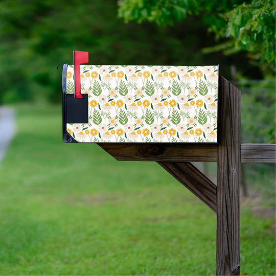 Floral Pattern Mailbox Covers Magnetic Spring Seasonal Decor - Vwaq Mbm41