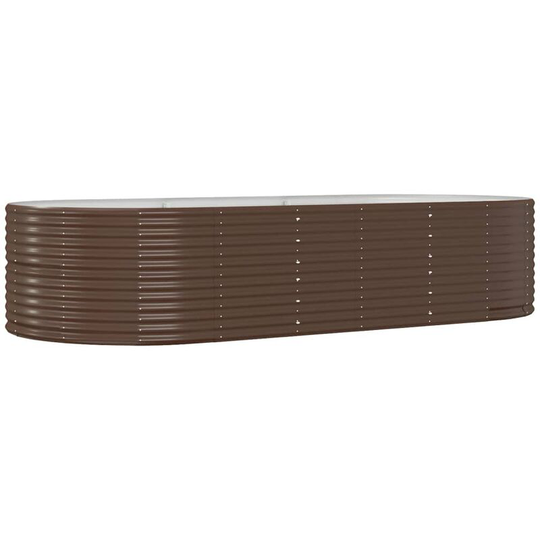 Vidaxl - Garden Planter Brown 291x140x68 cm Powder-coated Steel Brown