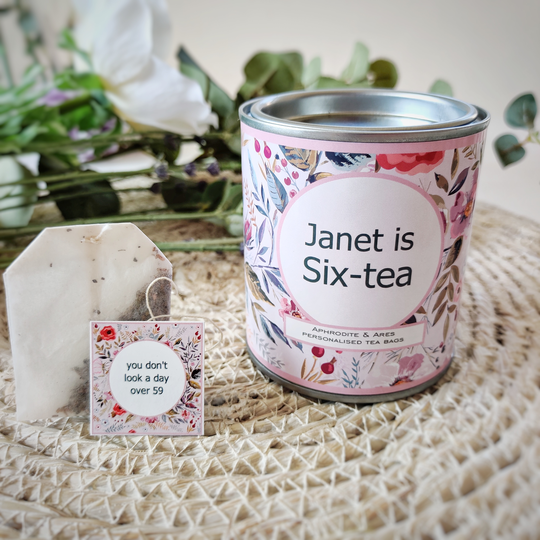 'Sixtea' Personalised 60th Birthday Tea Gift Set
