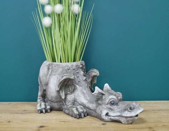 Dragon Indoor Planter Plant Pot/Quirky Unique Home Decor