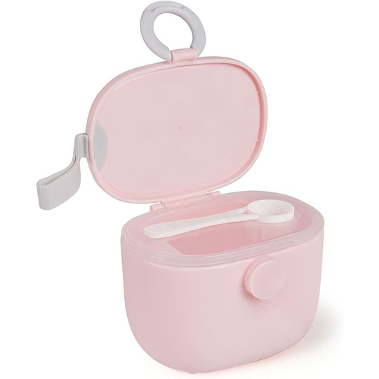 Baby Milk Powder Box, 500ml Milk Powder Dispensers, Portable Sealed Food Container for Milk Powder, Milk Dosing Box (Pink)