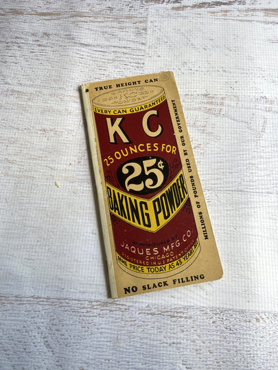 1940S Vintage Kc Baking Powder Notebook/ Booklet. Advertising "Grocer's Want Booklet.