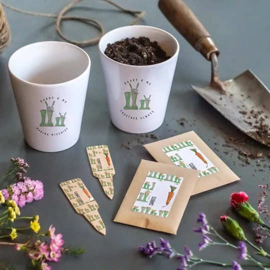 Daddy & Me Gardening Pot & Seed Set