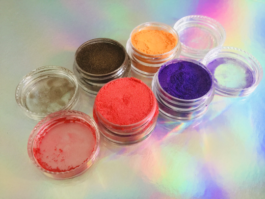 Set Of 4 Mica Power Pots , Resin Pigment Pigment, Powder Set Colours Epoxy Supplies, Art Supplies