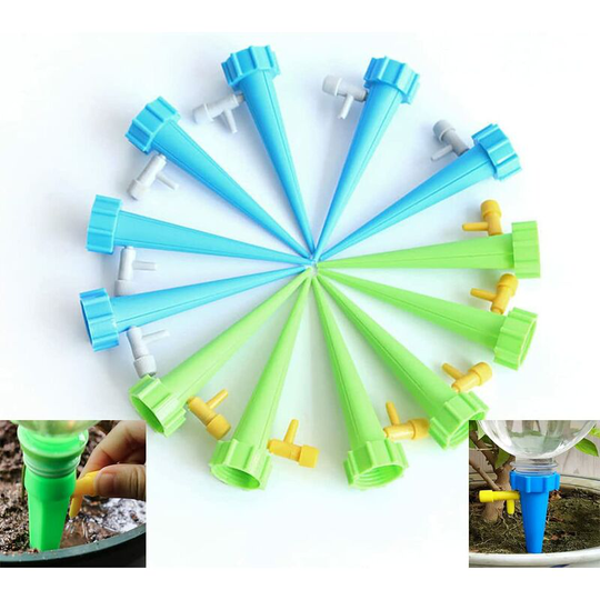 12 drip irrigation kits, automatic watering plants, diy plant irrigation, garden plant irrigation system, suitable for indoor and outdoor gardens