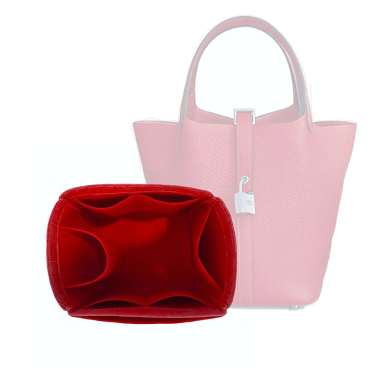 Picotin Bag Organizer/Insert Felt Handbag Storage Purse Tote Protector Base Shaper Ipad Laptop Pocket