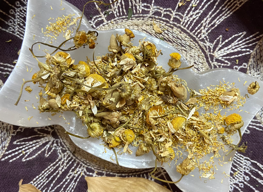 Chamomile, Purification, Sleep, Calm, Protection, Combating Curses, Money, All Natural, Pagan, Witchcraft