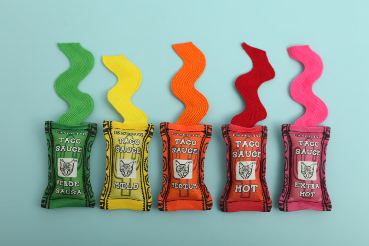 Taco Sauce Cat Toy Set, Mexican Toys, Taco, Hat, Play Organic Catnip, Mexican, Play, Lover