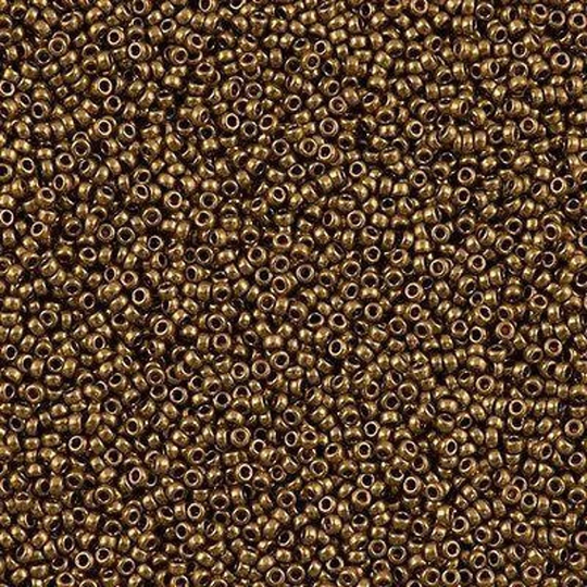 Miyuki Seed Beads 15/0, 0457L - Metallic Lt.bronze, 5 Gr
