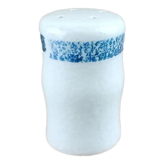 Fvbjd - Kitchen seasoning jar salt chili powder jar ceramic with hole pepper chicken powder bottle sprinkler (blue circle)