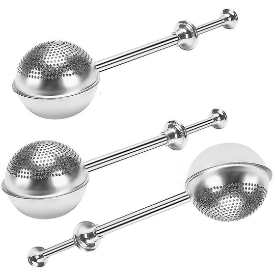 Tea infuser ball shaped stainless steel tea ball strainer,pack of 3
