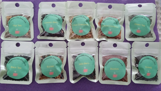 10 Loose Leaf Tea Sampler Set // Variety Top Selling Teas