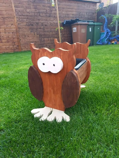 Owl Themed Garden Planter