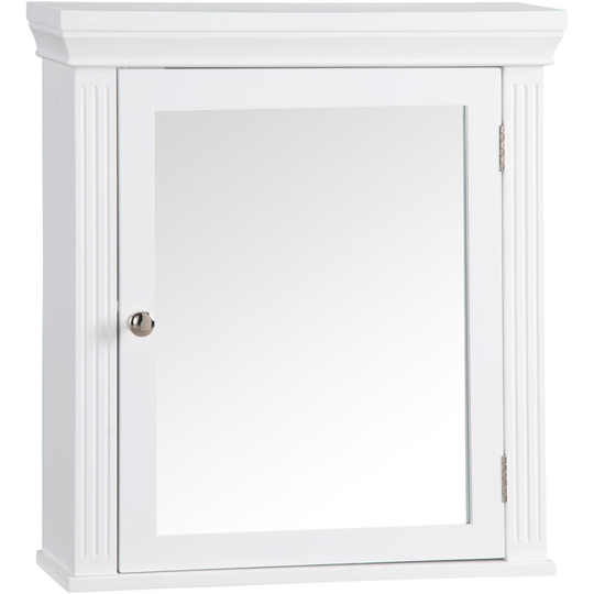 Bathroom Stratford Wooden Mirrored Medicine Cabinet White 6544 - White - Teamson Home