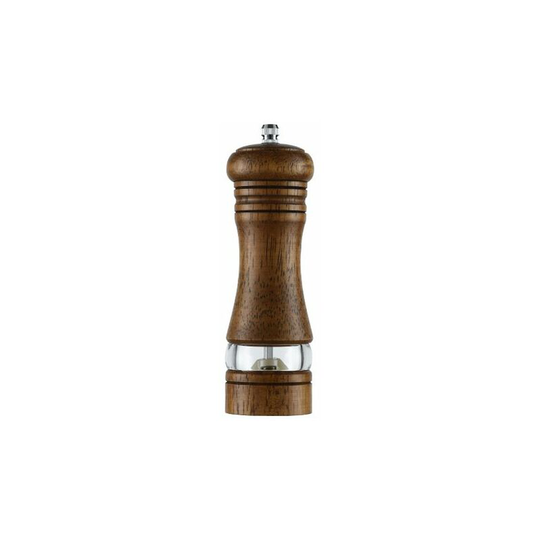 Salt and Pepper Mill, Wooden Salt and Pepper Mill, Manual Salt and Pepper Mill, Adjustable Ceramic Spice Grinder, Salt and Pepper Shaker 6.5 inch,