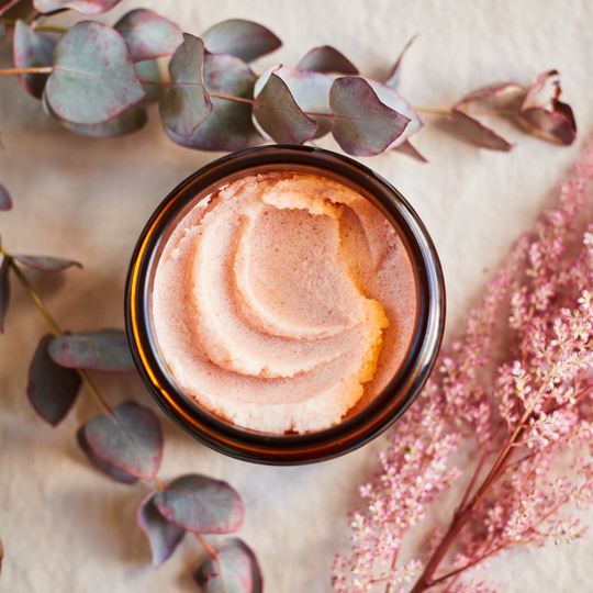 Salt And Oil Body Scrub With Tea Tree And Lavender