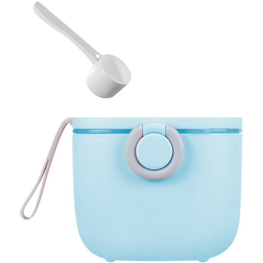 Baby Milk Powder Formula Dispenser Portable Milk Powder Container with Scoop Scraper for Baby Boys Girls, Blue 500ml - Blue 500ml