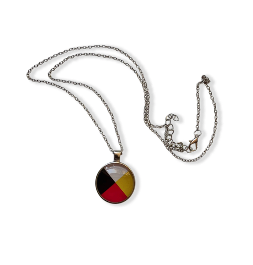 Four Directions Pendant, Glass Dome Pendant