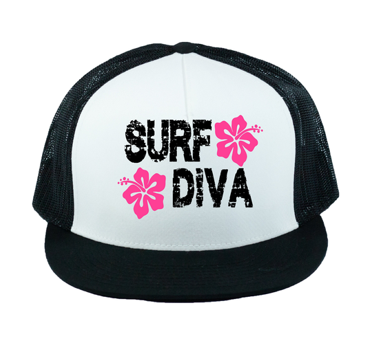 Beach Trucker Hat, California Creations, Summer Surfer Hibiscus Flowers, Style, Clothing