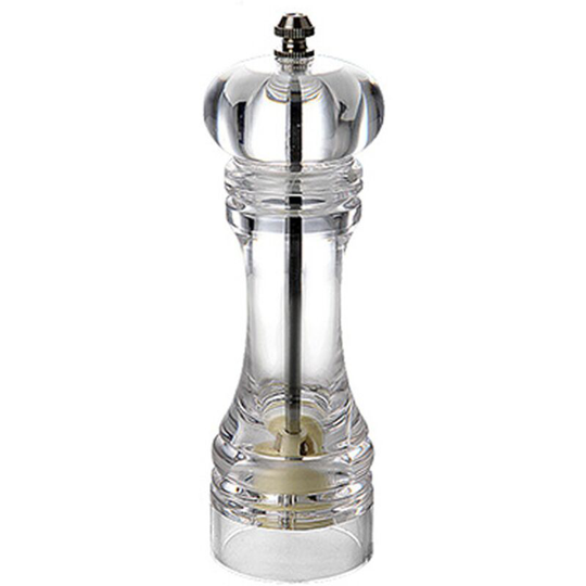 Fvbjd - Pepper Mill and Salt Shaker Set of 2 Salt and Pepper Mill Shaker with Adjustable Coarseness-Clear 7 inch