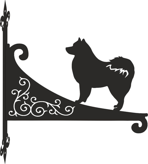 Finnish Lapphund Scroll Hanging Bracket