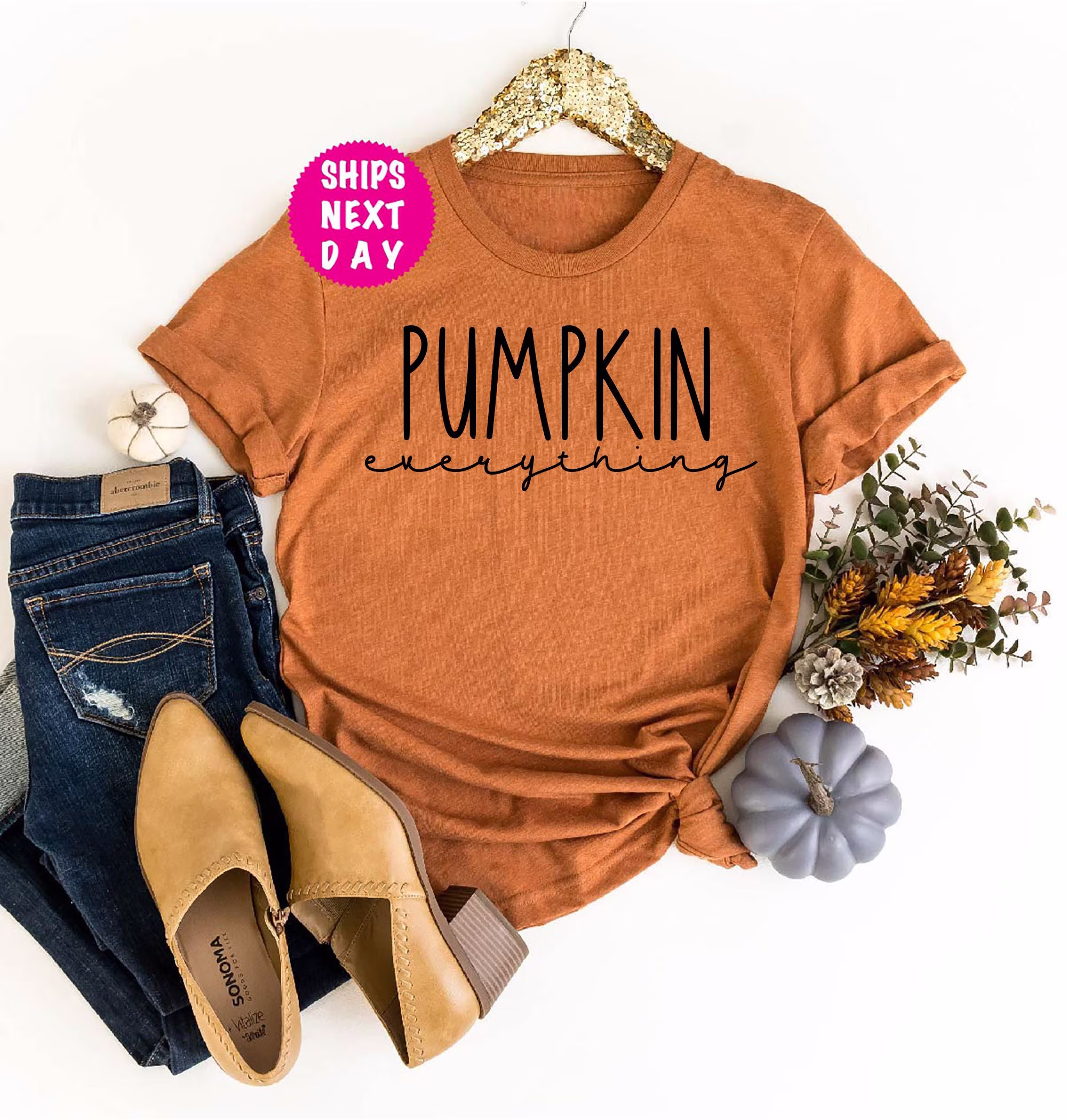 Pumpkin Everything Shirt, Spice Sweatshirt, Fall Season Gift, Hoodies Women, Autumn Tee, Thanksgiving Color T Shirt
