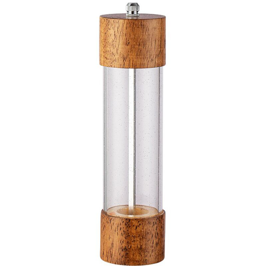Fvbjd - Premium Acrylic Salt and Pepper Grinder Set, Manual Salt and Pepper Mills- Wooden Shakers 8 inch color box packaging