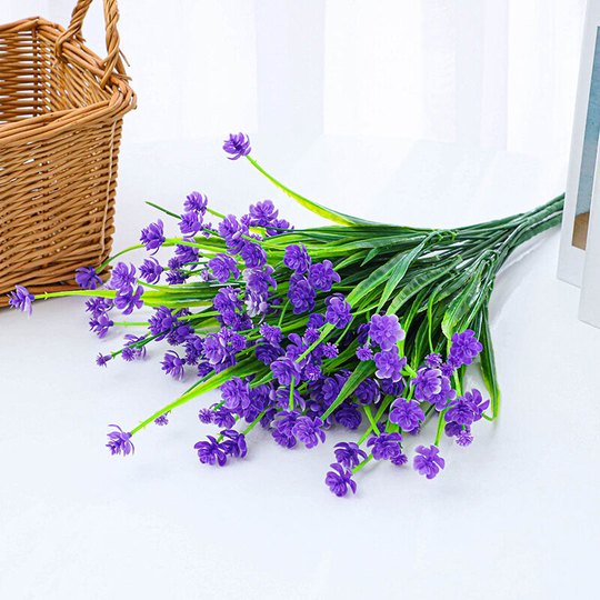 Artificial Spring Camellia 15 Pcs Fake Flowers White for Wedding Party Bridal Office Decoration (Purple)