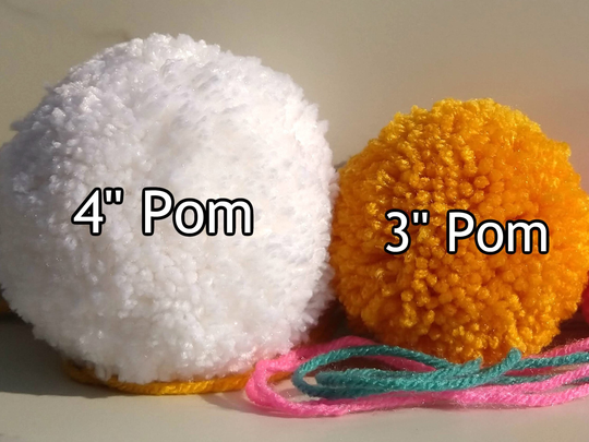 Jumbo Poms, 4" Pompom, 3